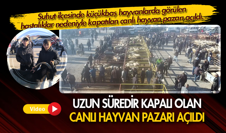 Uzun süredir kapalı olan canlı hayvan pazarı açıldı